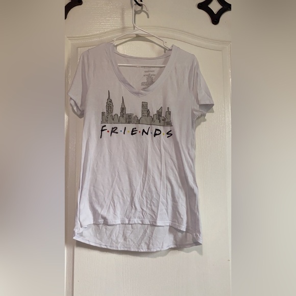 Wound Up Tops - Wound Up White Friends Graphic Tee